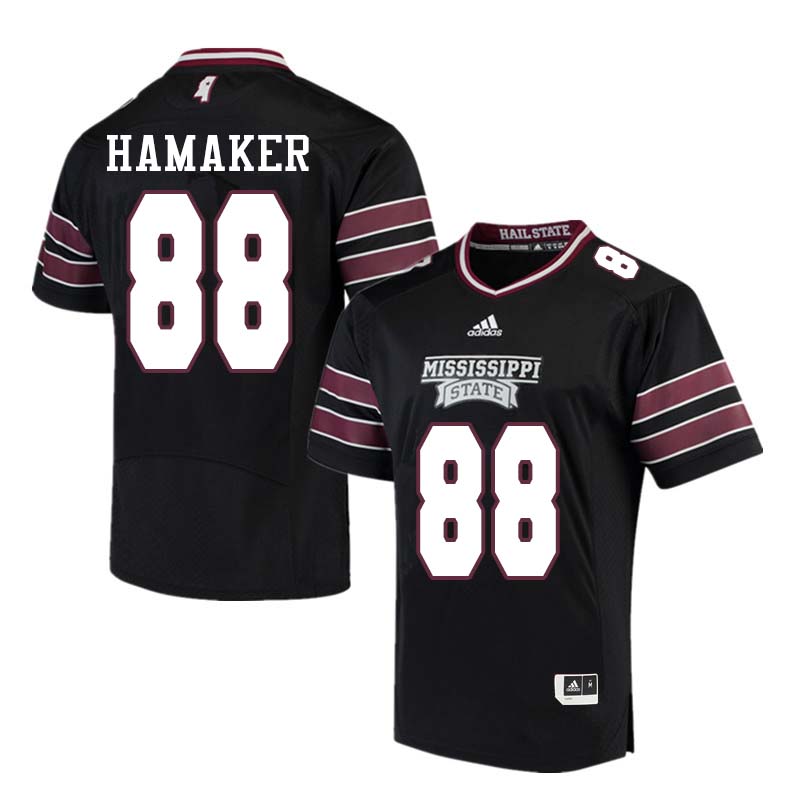 Men #88 Aaron Hamaker Mississippi State Bulldogs College Football Jerseys Sale-Black - Click Image to Close